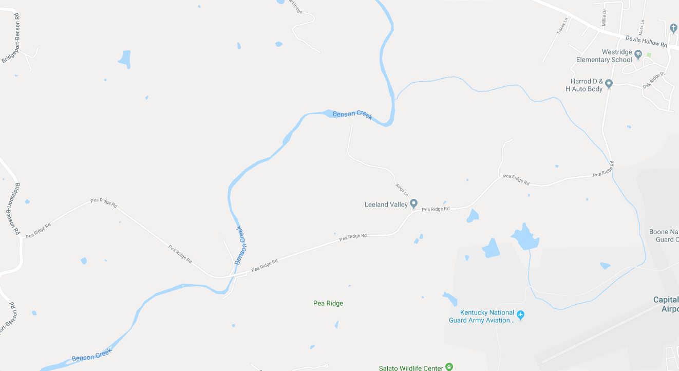 Pea Ridge Road map